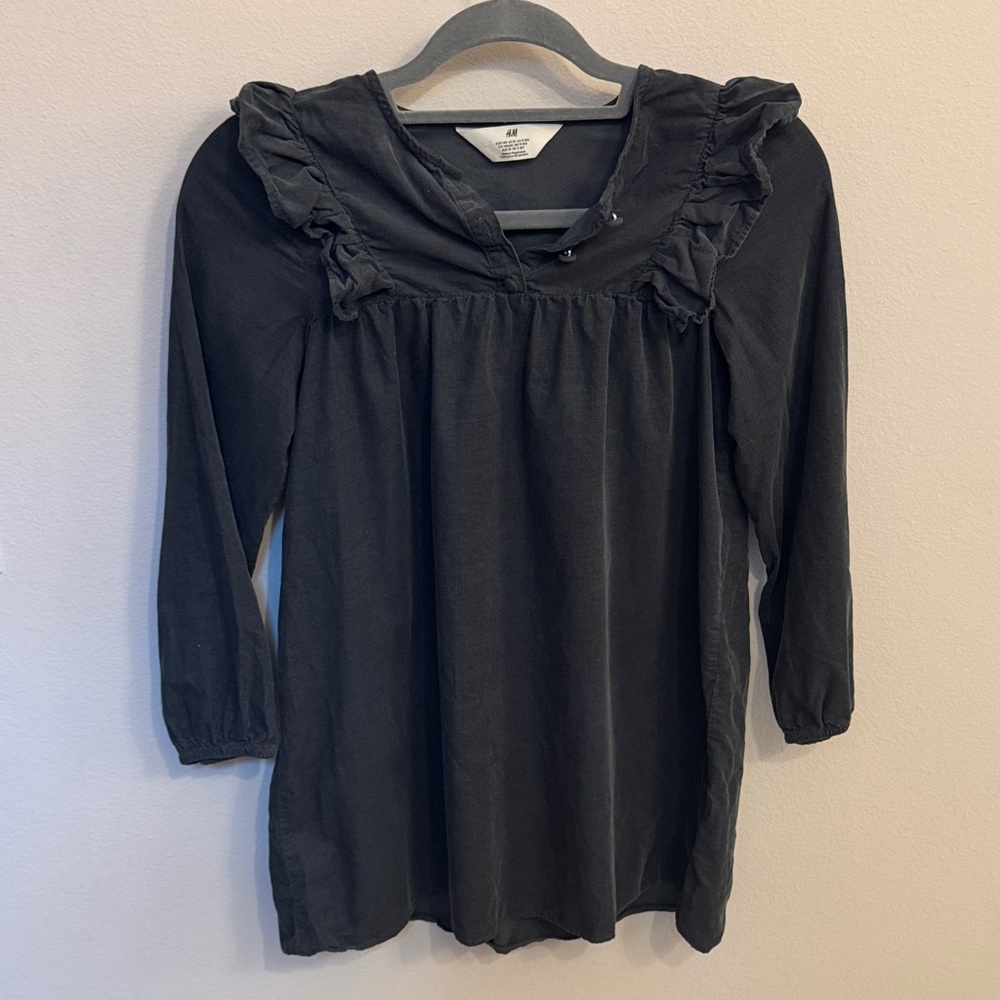 H&M Charcoal corduroy dress